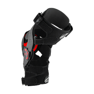 Alpinestars Knee Braces Supertech RK-10 Plasma - Black / Red