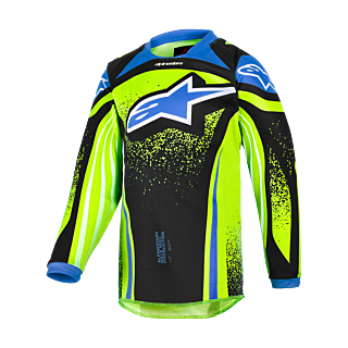 Alpinestars Mini Motocross Gear 2026 Racer Nomur - Dark Navy / Fluo Yellow / Ucla / Blue