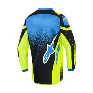 Alpinestars Mini Motocross Jersey 2026 Racer Nomur - Dark Navy / Fluo Yellow / Ucla / Blue