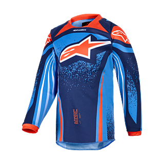 Alpinestars Mini Motocross Jersey 2026 Racer Nomur - Dark Navy / Orange / Ucla / Blue