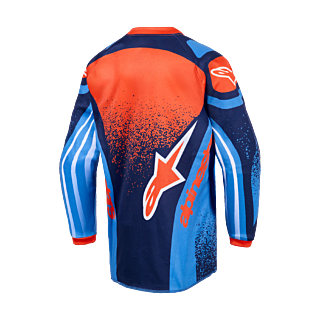 Alpinestars Mini Motocross Jersey 2026 Racer Nomur - Dark Navy / Orange / Ucla / Blue