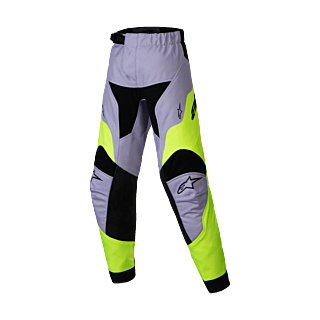 Alpinestars Mini Motocross Pants Racer Veil - Grey / Fluo Yellow