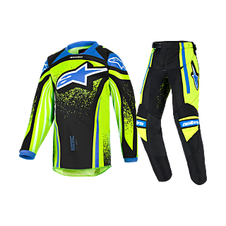 Alpinestars Mini Motocross Gear 2026 Racer Nomur - Dark Navy / Fluo Yellow / Ucla / Blue