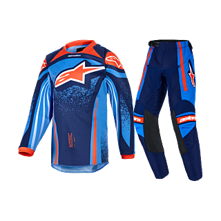 Alpinestars Mini Motocross Gear 2026 Racer Nomur - Dark Navy / Orange / Ucla / Blue