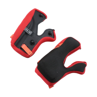 Alpinestars Cheek Pad Set S-M8 / S-M10 22.05 - Black / Red - +5 mm
