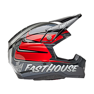 Bell Motocross Helmet Moto-10 Spherical Fasthouse DITD 25 - Grey / Red