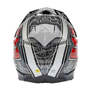 Bell Motocross Helmet Moto-10 Spherical Fasthouse DITD 25 - Grey / Red