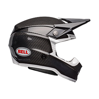 Bell Motocross Helmet Moto-10 Spherical Solid - Black / White