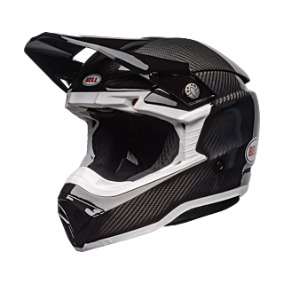 Bell Motocross Helmet Moto-10 Spherical Solid - Black / White