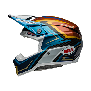 Bell Motocross Helmet Moto-10 Spherical Tomac 24 - White / Gold