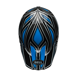 Bell Motocross Helmet Moto-10 Spherical Webb Marmont - North Carolina Blue