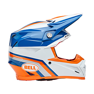 Bell Motocross Helmet Moto-9S Flex Merchant - Orange / Blue
