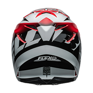 Bell Motocross Helmet Moto-9S Flex Rail - Red / White