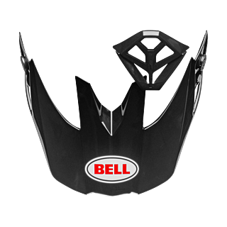 Bell Helmet Visor / Mouth Piece Kit Moto-10 Spherical Solid - Black / White