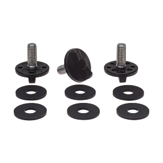 Bell Helmet Visor Screw Set MX-9 - Silver - 3 Pcs