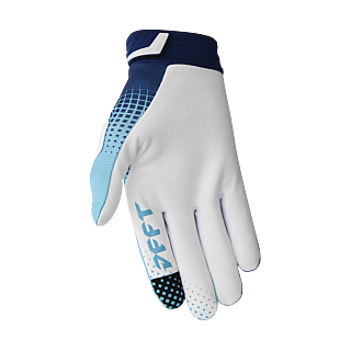 Deft Family Motocross Gloves CATALYST Checker - Blue