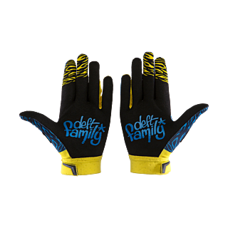 Deft Family Motocross Gloves CATALYST Evident - Blue / Yellow