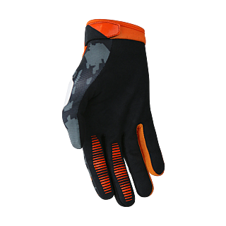 Deft Family Motocross Gloves EQVLNT Camo - Orange