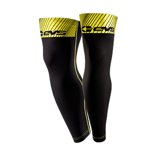 EVS Knee Brace Sleeves - Black / Hi-Viz