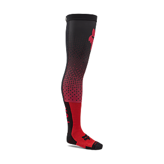 Fox Motocross Socks Long Kneebrace Flexair Fracture - Fluo Red