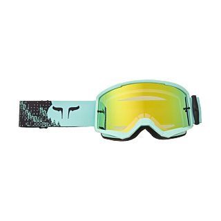 Fox Motocross Goggle Main II Kairos - Turquoise - Green Spark