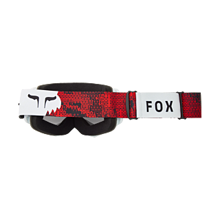 Fox Motocross Goggle Main II Kairos - White / Fluo Red - Chrome Spark