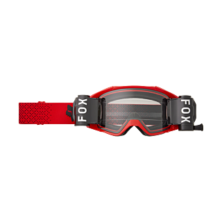 Fox Motocross Goggle Roll-Off Vue - Fluo Red - Clear