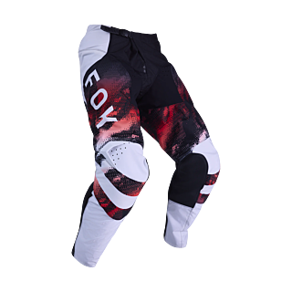 Fox Motocross Pants 2026 180 Kairos - White / Fluo Red