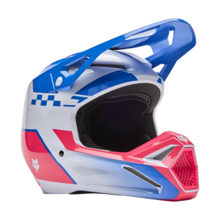 Fox Motocross Helmet V1 Collect - Blue / Pink