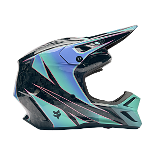 Fox Motocross Helmet V3 RS Canvas - Aqua