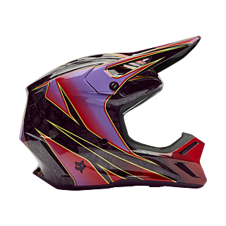 Fox Motocross Helmet V3 RS Canvas - Red