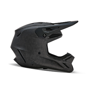 Fox Motocross Helmet V3 RS Carbon Solid - Matte Black