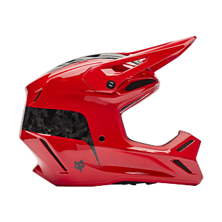 Fox Motocross Helmet V3 RS Fracture - Fluo Red