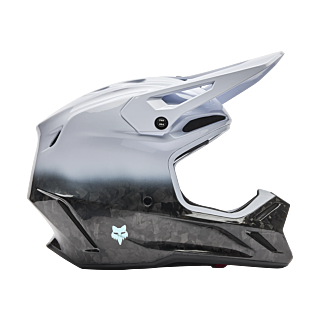 Fox Motocross Helmet V3 RS Ghost - White