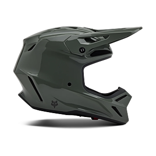 Fox Motocross Helmet V3 RS Solid - Dark Stone