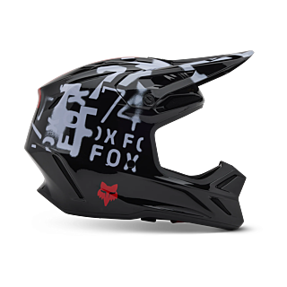Fox Motocross Helmet V3 SEVENTY4 - Black
