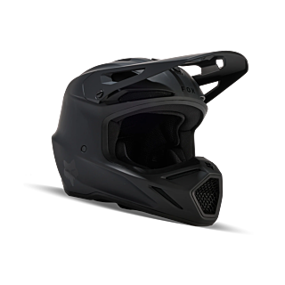 Fox Motocross Helmet V3 Solid - Matte Black