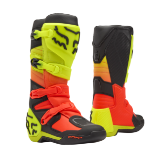 Fox Motocross Boots Comp - Orange / Yellow