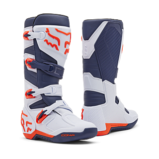 Fox Motocross Boots Comp - White / Navy