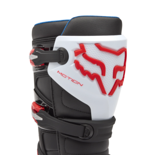 Fox Motocross Boots Motion - White / Fluo Red