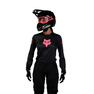 Fox Women Motocross Jersey 2026 180 Blackout - Black