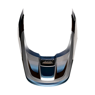 Fox Helmet Visor V1 Motif - Blue / Grey
