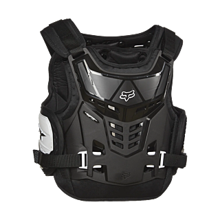 Fox Youth Chest Protector Raptor Proframe LC - Black / White
