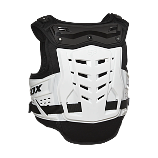 Fox Youth Chest Protector Raptor Proframe LC - Black / White
