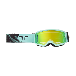 Fox Youth Motocross Goggle Main II Kairos - Turquoise - Green Spark