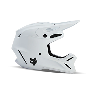 Fox Youth Motocross Helmet V3 Solid - Matte White