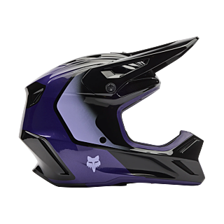 Fox Youth Motocross Helmet V3 Spire - Black / Purple