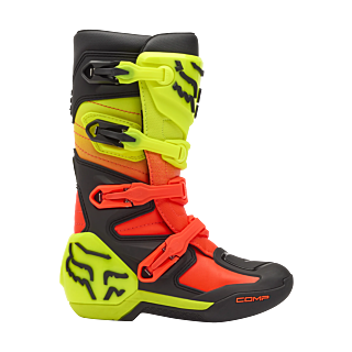 Fox Youth Motocross Boots Comp - Orange / Yellow