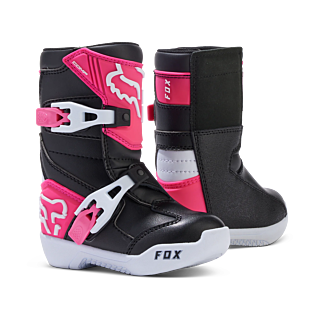 Fox Mini Motocross Boots Comp - Black / Pink