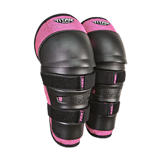 Fox Mini Knee Guards PeeWee Titan - Black / Pink